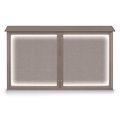 United Visual Products Single Door Enclosed Radius EZ Tack Board, 18"x24", Bronze/Black UV7000EZ-BLACK-BRONZE